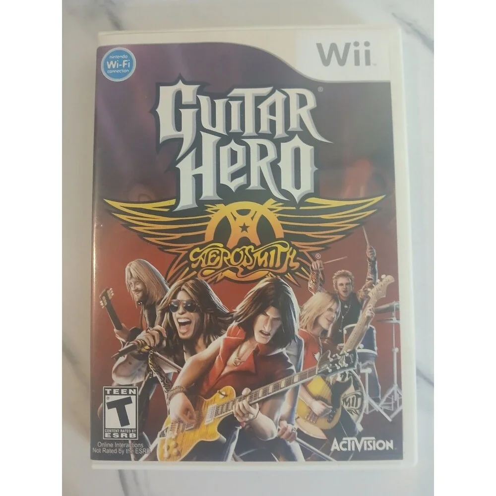 Guitar Hero Aerosmith Nintendo Wii Game Complete CIB